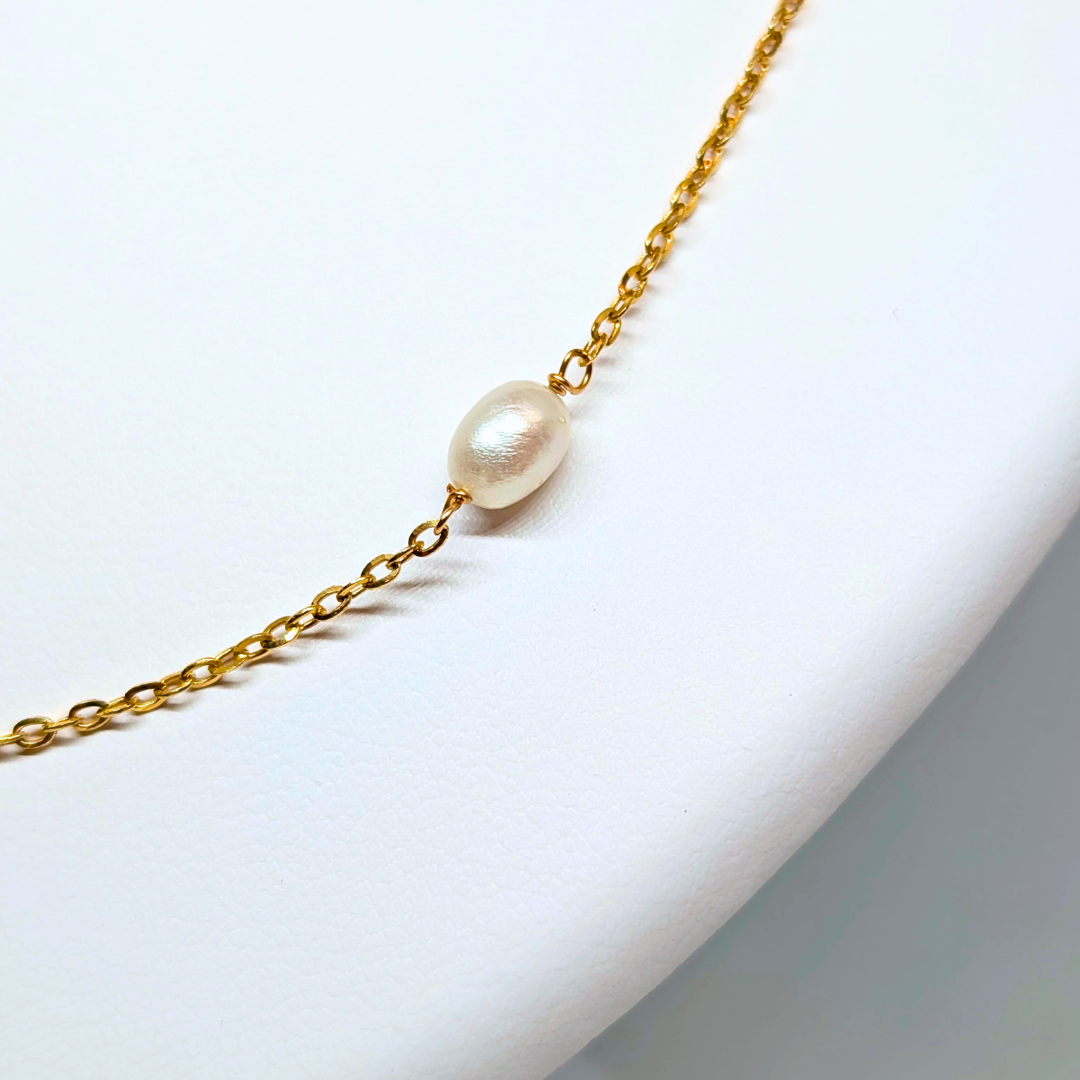 19.2Kt Gold Freshwater Pearl Necklace