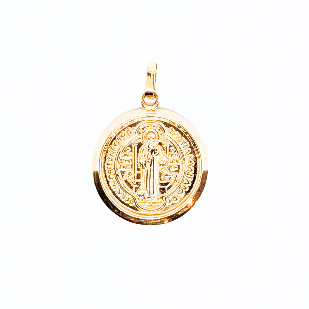 19.2Kt Gold Saint Benedict Medal
