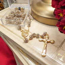 Load image into Gallery viewer, Premium Golden Rosary of Fatima