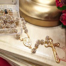 Load image into Gallery viewer, Premium Golden Rosary of Fatima