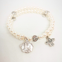 Load image into Gallery viewer, Pearl Rosary Bracelet