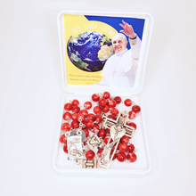 Load image into Gallery viewer, Pope Francis Red Rosary