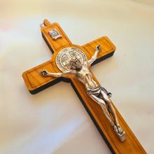 Load image into Gallery viewer, Saint Benedict Wall Crucifix
