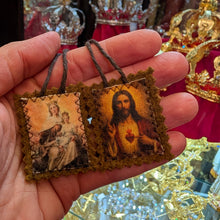 Load image into Gallery viewer, Our Lady of Mount Carmel Scapular - 100% Portuguese Wool