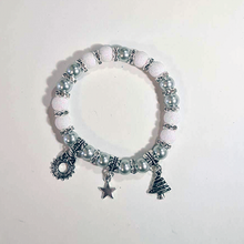 Load image into Gallery viewer, Christmas Bracelet - Cream and Gray