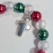 Load image into Gallery viewer, Christmas Bracelet - Red and Green