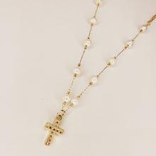 Load image into Gallery viewer, Decade Rosary Necklace with Crystals