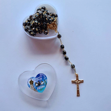 Load image into Gallery viewer, Centennial Black & Gold Murano Rosary