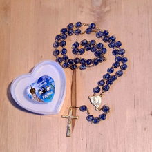 Load image into Gallery viewer, Centennial Blue & Gold Murano Rosary