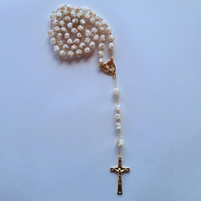 Load image into Gallery viewer, Centennial Cream & Gold Murano Rosary