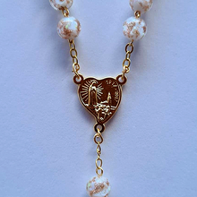 Load image into Gallery viewer, Centennial Cream & Gold Murano Rosary