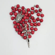 Load image into Gallery viewer, Wood Rose Rosary