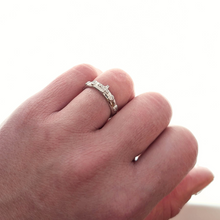 Load image into Gallery viewer, Decade Rosary Ring - Zirconia [Sterling Silver]
