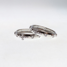 Load image into Gallery viewer, Decade Rosary Ring - Zirconia [Sterling Silver]
