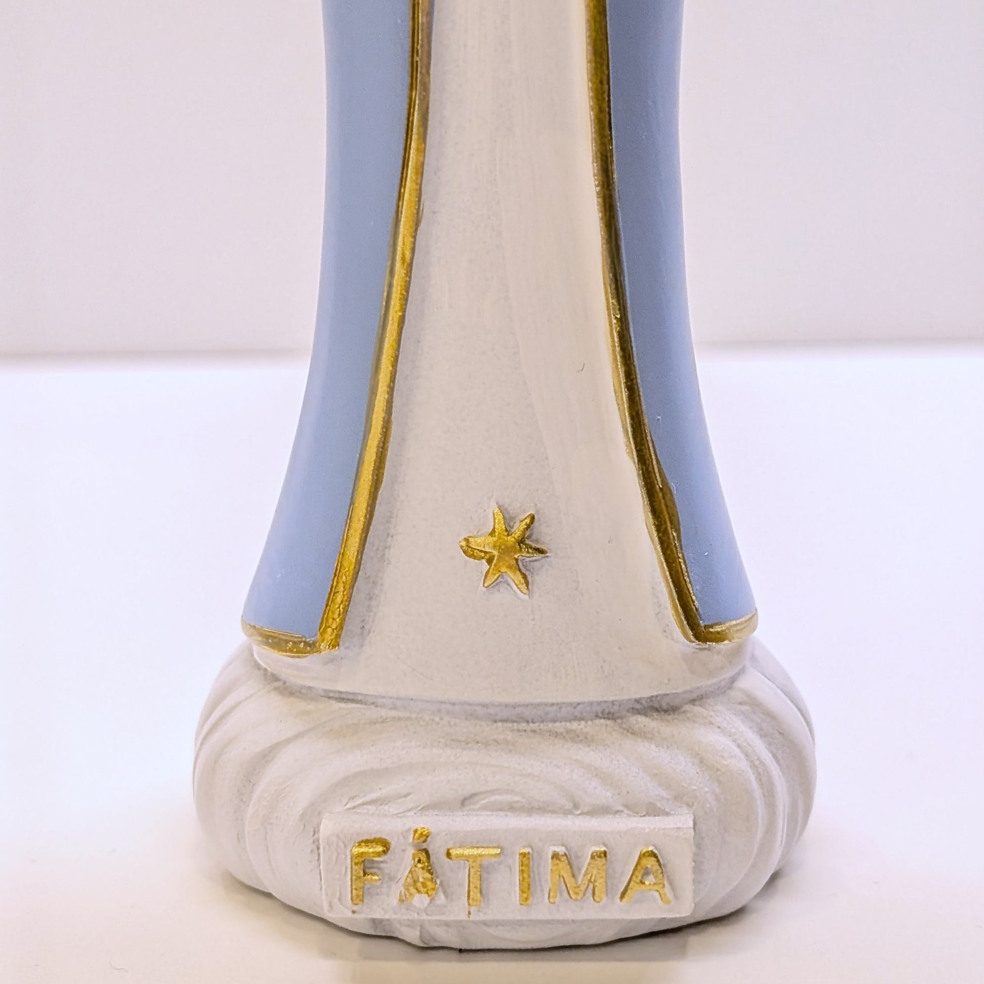 Blue Our Lady of Fatima Statue with Golden Crown [7.9'' | 20cm]
