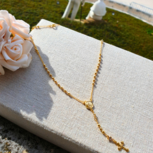 Load image into Gallery viewer, Gold Veneer Rosary Necklace
