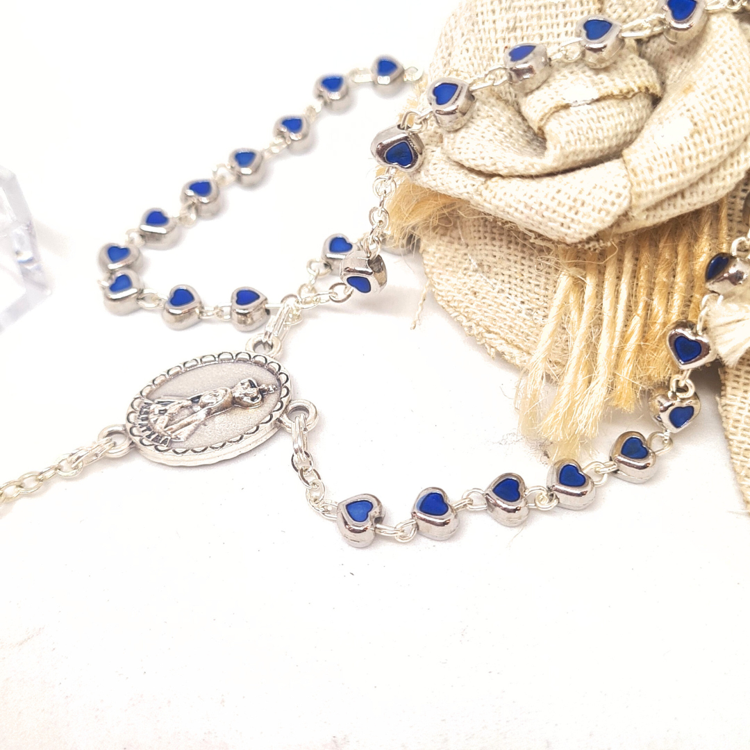 Heart-Shaped Bead Rosary [2 colors]