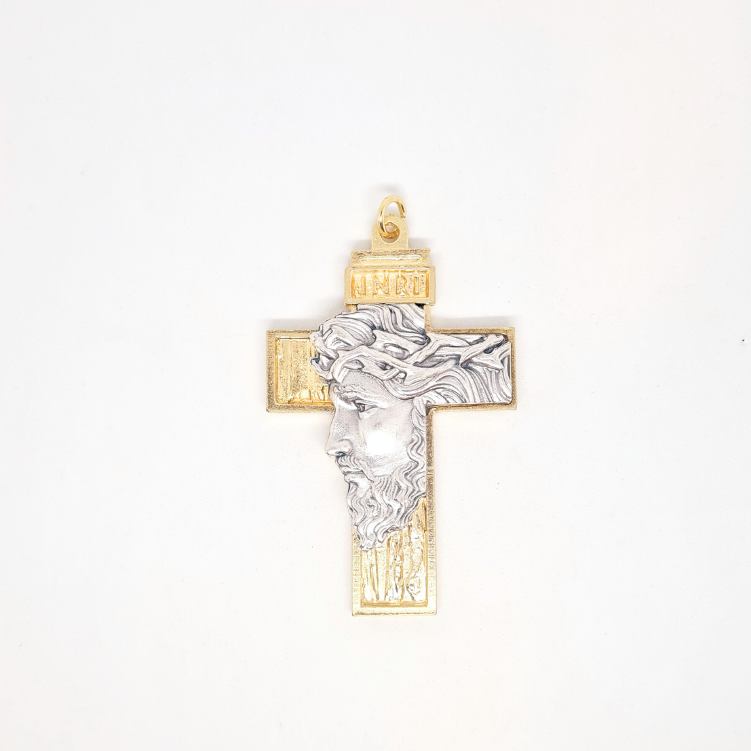 His Face Cross [Golden]