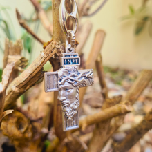 Load image into Gallery viewer, Holy Face Keychain [Silver]
