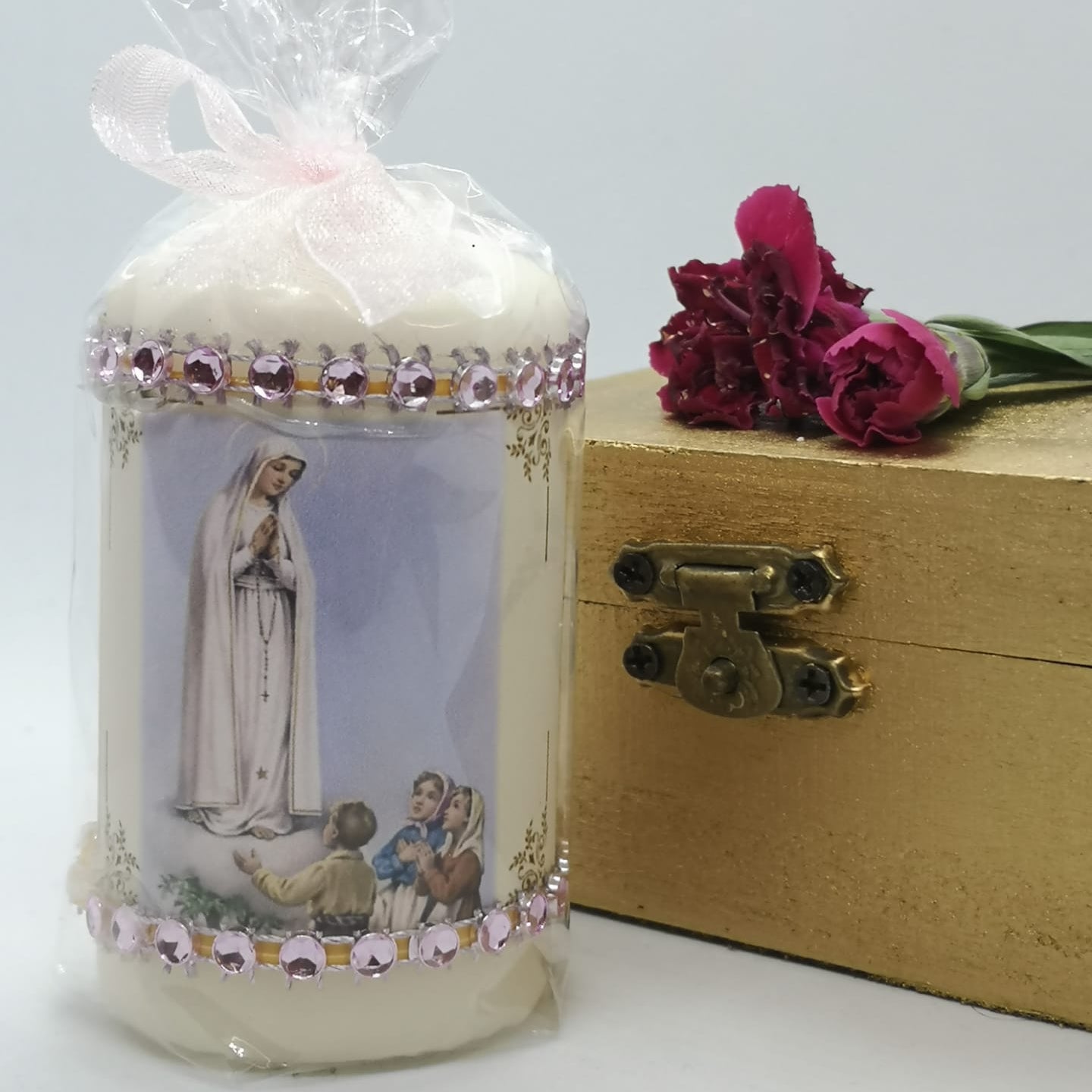 Apparitions of Our Lady Of Fatima Candle 2.8'' | 7 cm