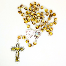 Load image into Gallery viewer, Our Lady Heart Yellow Rosary
