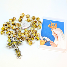 Load image into Gallery viewer, Our Lady Heart Yellow Rosary
