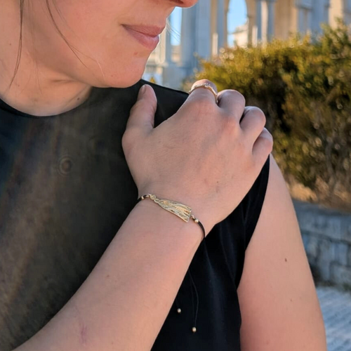 Our Lady of Fatima Filigree Bracelet [Gold Plated Silver]