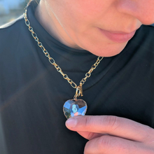 Load image into Gallery viewer, Our Lady of Fatima Heart Medalion Necklace [Stainless Steel]
