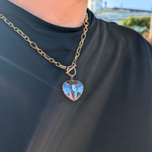 Load image into Gallery viewer, Our Lady of Fatima Heart Medalion Necklace [Stainless Steel]
