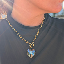 Load image into Gallery viewer, Our Lady of Fatima Heart Medalion Necklace [Stainless Steel]
