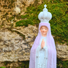 Load image into Gallery viewer, Our Lady of Fatima Statue – 2025 Edition - Color-Changing Mantle

