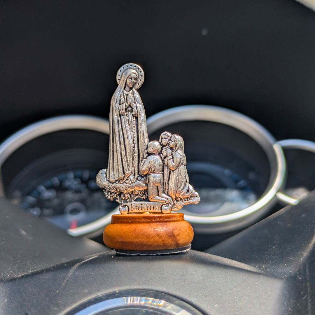 Our Lady of Fatima Vehicle Statue