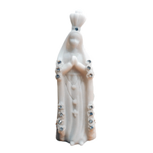 Load image into Gallery viewer, Our Lady of Fatima [Glass] with Crystal Stones [ 3.94'' | 10cm]
