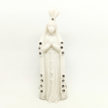 Load image into Gallery viewer, Our Lady of Fatima [Glass] with Crystal Stones [ 3.94'' | 10cm]
