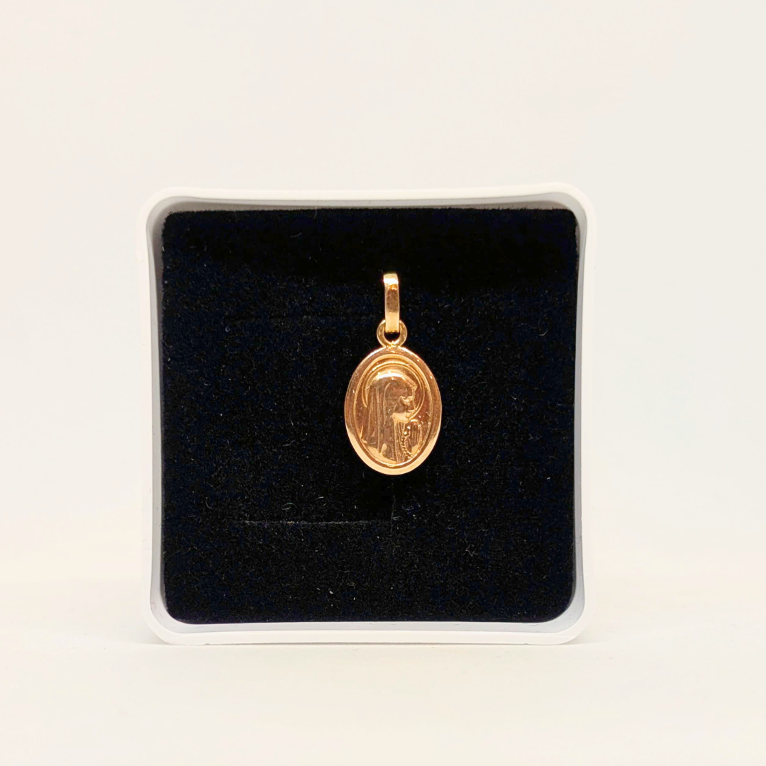 Our Lady of Fatima medal Necklace [19.2Kt Gold]