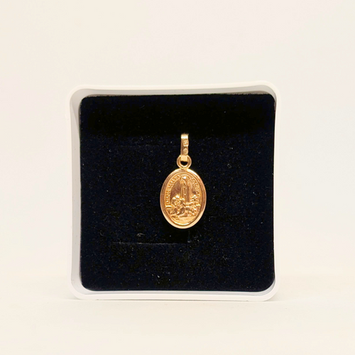 Our Lady of Fatima medal Necklace [19.2Kt Gold]