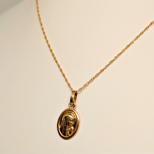 Load image into Gallery viewer, Our Lady of Fatima medal Necklace [19.2Kt Gold]
