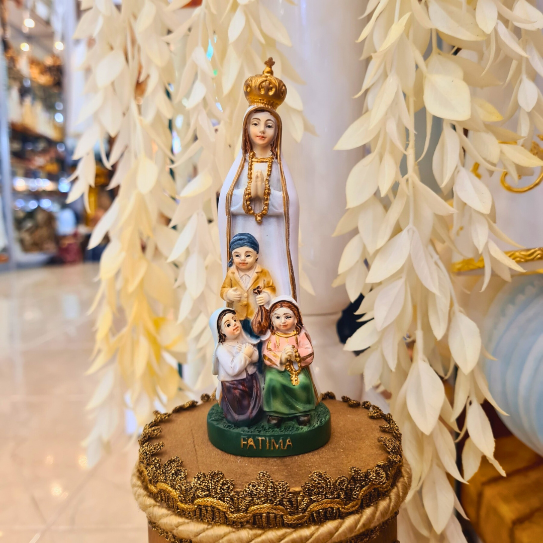 Rustic Our Lady of Fatima Apparitions Statue [5.1'' | 13cm]