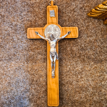 Load image into Gallery viewer, Saint Benedict Wall Crucifix
