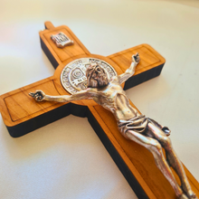 Load image into Gallery viewer, Saint Benedict Wall Crucifix
