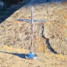 Load image into Gallery viewer, Standing Metal Crucifix [4.7'' | 12cm]
