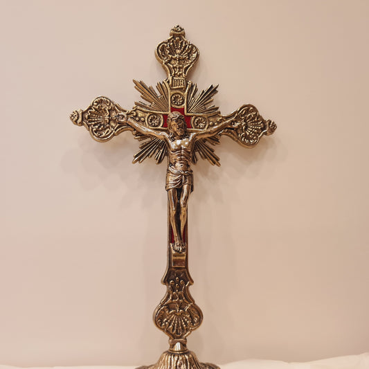 Standing Crucifix - 8.3'' | 21cm [Metal]