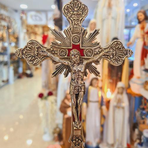 Standing Crucifix - 8.3'' | 21cm [Metal]