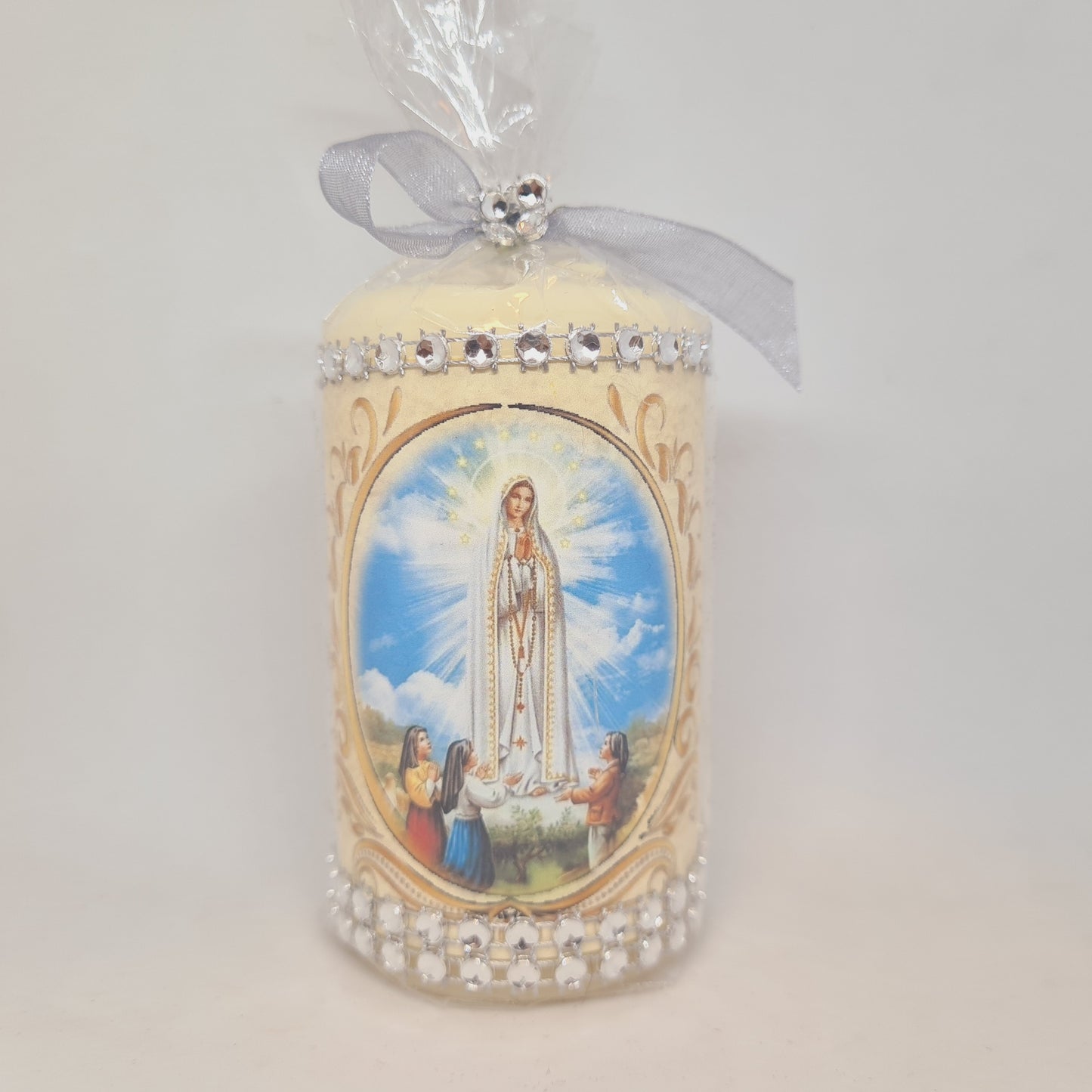 Apparitions of Our Lady Of Fatima Candle 5.5''| 14 cm