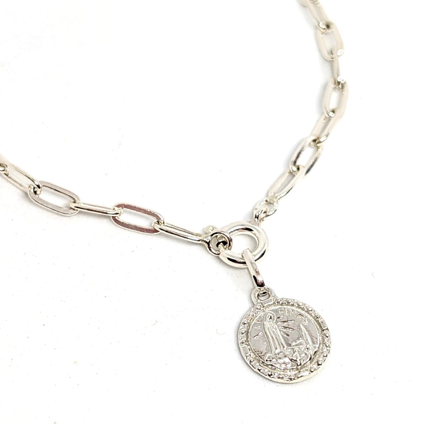Consecration Bracelet & Fátima medal [Sterling Silver 925]