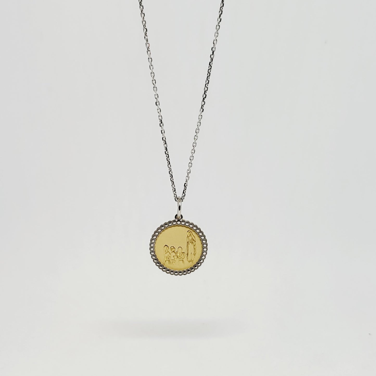 Set - Necklace + Bracelet - Apparitions of Our Lady of Fatima [Sterling Silver]