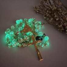 Load image into Gallery viewer, Apparitions Centennial Cream &amp; Gold Murano Rosary
