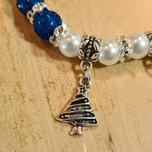 Load image into Gallery viewer, Christmas Bracelet - Blue
