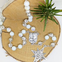 Load image into Gallery viewer, Christmas Rosary - Silver Holy Family
