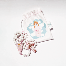 Load image into Gallery viewer, Guardian Angel Rosary [Pink]
